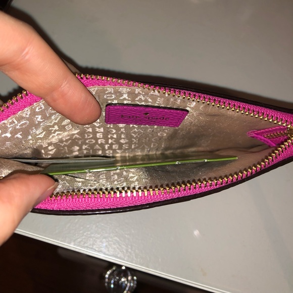 Kate Spade hot pink wristlet - Picture 5 of 6